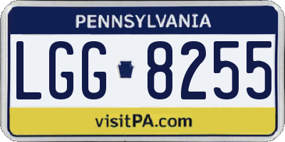 PA license plate LGG8255