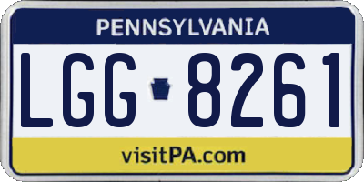 PA license plate LGG8261