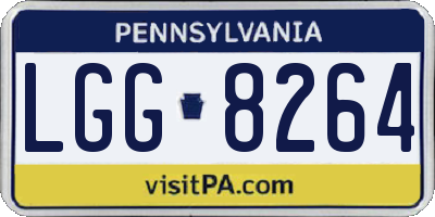 PA license plate LGG8264