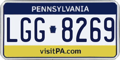 PA license plate LGG8269