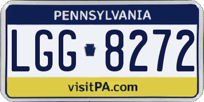 PA license plate LGG8272