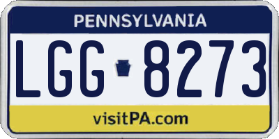 PA license plate LGG8273