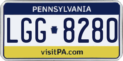 PA license plate LGG8280
