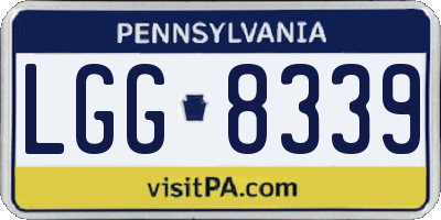 PA license plate LGG8339