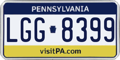 PA license plate LGG8399