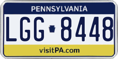 PA license plate LGG8448