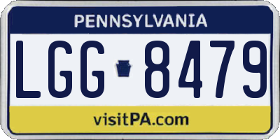 PA license plate LGG8479