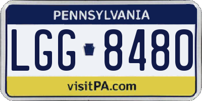 PA license plate LGG8480