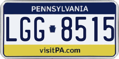 PA license plate LGG8515