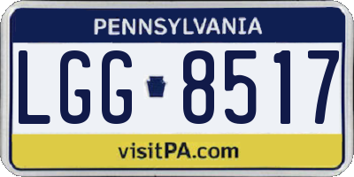 PA license plate LGG8517