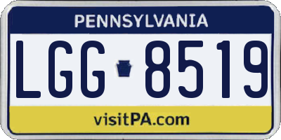 PA license plate LGG8519