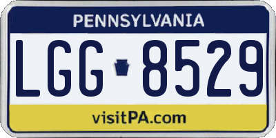 PA license plate LGG8529
