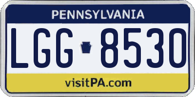PA license plate LGG8530