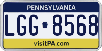 PA license plate LGG8568