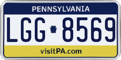 PA license plate LGG8569