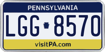 PA license plate LGG8570