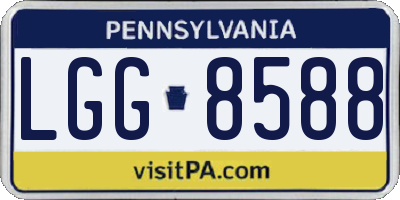 PA license plate LGG8588