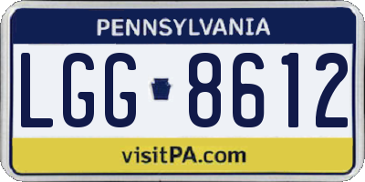 PA license plate LGG8612