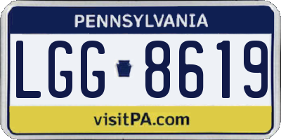 PA license plate LGG8619