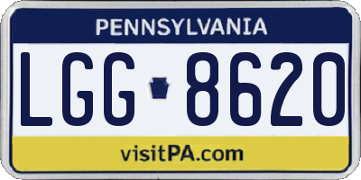 PA license plate LGG8620