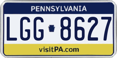 PA license plate LGG8627
