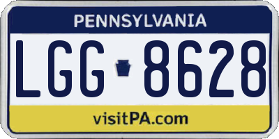 PA license plate LGG8628