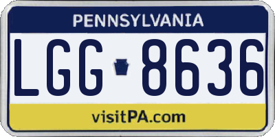 PA license plate LGG8636