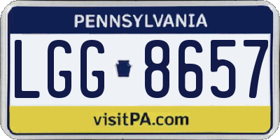 PA license plate LGG8657