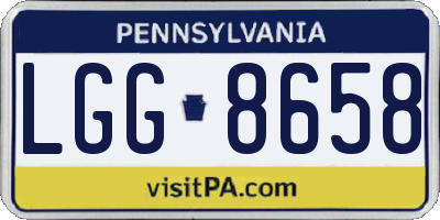 PA license plate LGG8658