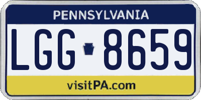 PA license plate LGG8659
