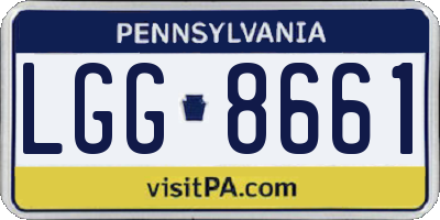 PA license plate LGG8661
