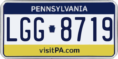 PA license plate LGG8719