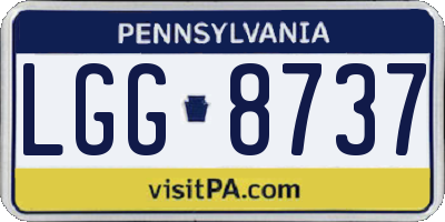 PA license plate LGG8737