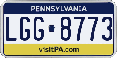 PA license plate LGG8773