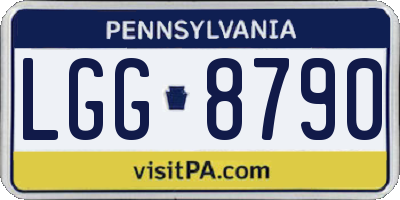 PA license plate LGG8790