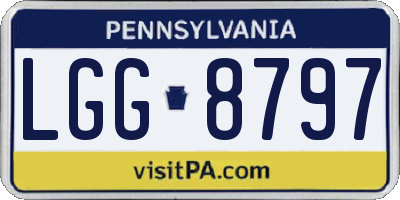 PA license plate LGG8797