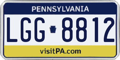 PA license plate LGG8812