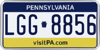 PA license plate LGG8856