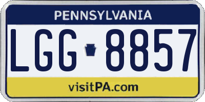 PA license plate LGG8857