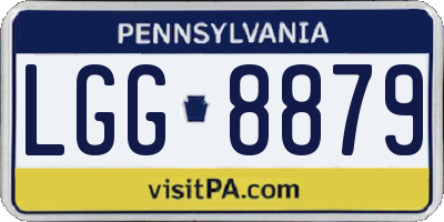 PA license plate LGG8879