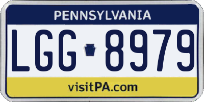 PA license plate LGG8979
