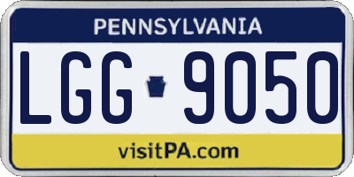 PA license plate LGG9050
