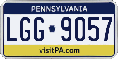 PA license plate LGG9057