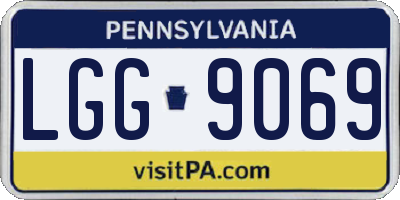 PA license plate LGG9069