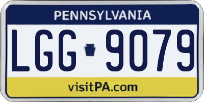 PA license plate LGG9079