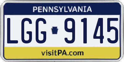 PA license plate LGG9145