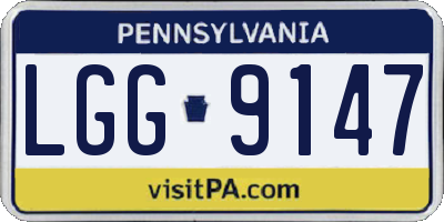 PA license plate LGG9147