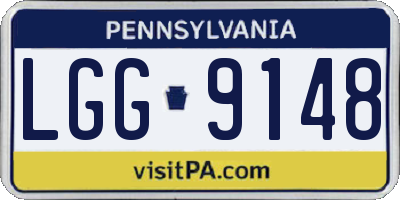 PA license plate LGG9148
