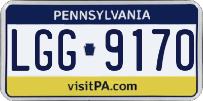 PA license plate LGG9170