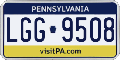 PA license plate LGG9508